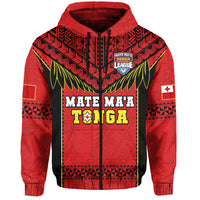 (Custom Text and Number) Tonga Rugby Hoodie Mate Maa Tonga Pacific Ngatu Black LT14 - Polynesian Pride