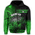 Hawaii Hoodie Kakau Warrior Helmet Gradient Green Polynesian LT14 Zip Hoodie Green - Polynesian Pride