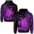 Custom Hawaii Polynesian Hoodie Purple Sea Turtles Hawaiian LT13 Unisex Purple - Polynesian Pride