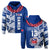 (Custom Text and Number) Toa Samoa Rugby Hoodie Siamupini Ula Fala Blue LT13 Pullover Hoodie Blue - Polynesian Pride