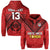 (Custom Text and Number) Tonga Rugby MMT Hoodie Ngatu Mate Maa Tonga Simple LT13 Pullover Hoodie Red - Polynesian Pride