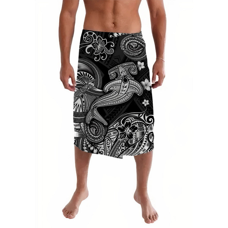 Hawaii Hammer Shark Polynesian Lavalava Unique Style Black LT8 Black - Polynesian Pride