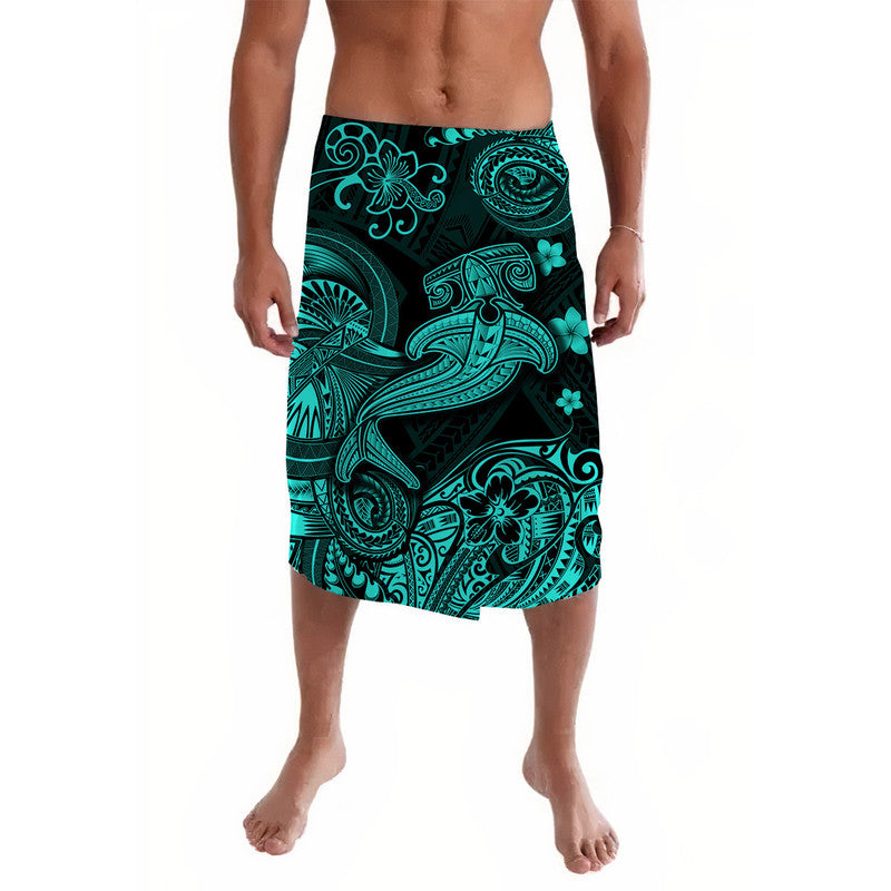 Hawaii Hammer Shark Polynesian Lavalava Unique Style Turquoise LT8 Turquoise - Polynesian Pride