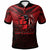 Hawaii Custom Polo Shirt Kahuku High and Intermediate School Logo LT10 Red - Polynesian Pride