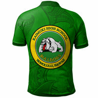 Hawaii Custom Polo Shirt Kaimuki High School Logo LT10 - Polynesian Pride