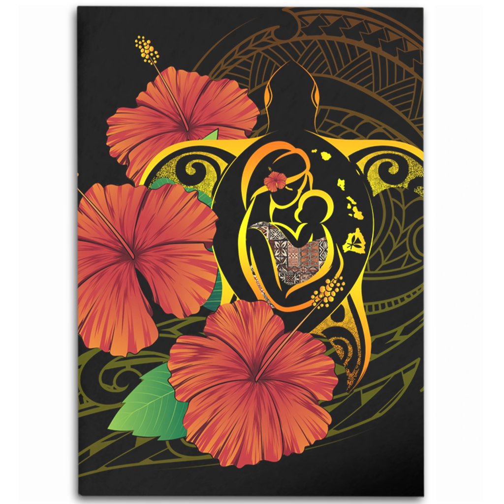 hawaii Rug - Hawaii Turtle Area Rug Mothers Day Kanaka Maoli AH Black - Polynesian Pride