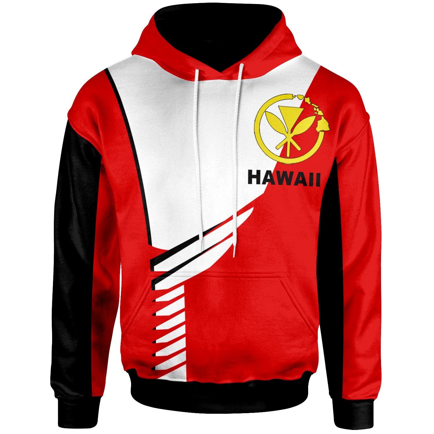 Hawaii Hoodie Athletes Style Unisex Red - Polynesian Pride