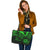 Hawaii Leather Tote - Green Color Cross Style - Polynesian Pride