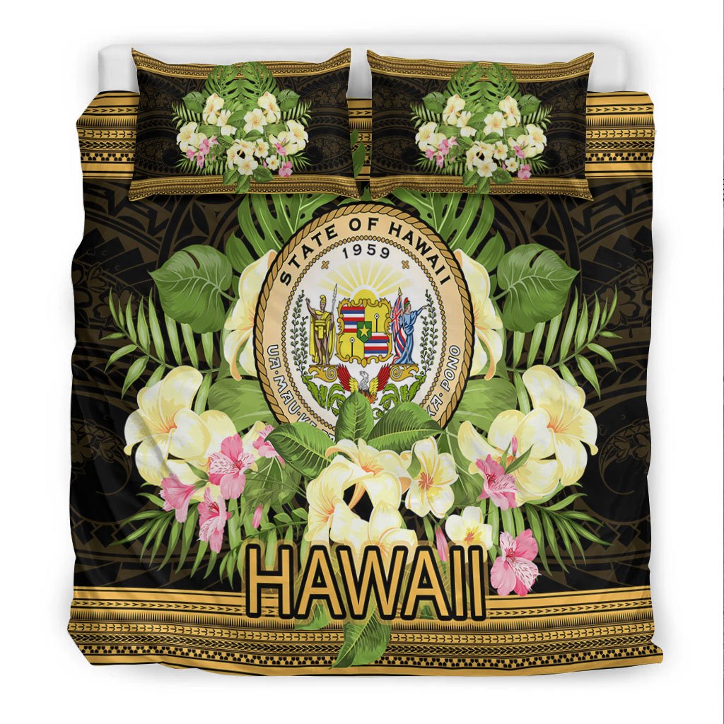 Hawaii Bedding Set - Polynesian Gold Patterns Collection - Polynesian Pride