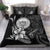 Hawaii Bedding Set - Fish With Plumeria Flowers Style Black - Polynesian Pride