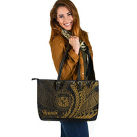Hawaii Leather Tote - Wings Style - Polynesian Pride