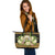 Hawaii Leather Tote - Polynesian Gold Patterns Collection - Polynesian Pride