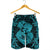Hawaii Anchor Hibiscus Flower Vintage Men's Shorts - AH - Blue - Polynesian Pride
