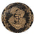 Hawaii Anchor Hibiscus Flower Vintage Round Carpet - AH - Gold Round Carpet Luxurious Plush - Polynesian Pride
