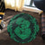 Hawaii Anchor Hibiscus Flower Vintage Round Carpet - AH - Green - Polynesian Pride