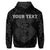 Custom Hawaii Anchor Hibiscus Flower Vintage Hoodie Grey - Polynesian Pride