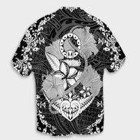 Hawaii Anchor Hibiscus Flower Vintage Hawaiian Shirt - AH - Polynesian Pride