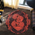 Hawaii Anchor Hibiscus Flower Vintage Round Carpet - AH - Orange - Polynesian Pride