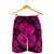 Hawaii Anchor Hibiscus Flower Vintage Men's Shorts - AH - Pink - Polynesian Pride