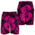 Hawaii Anchor Hibiscus Flower Vintage Men's Shorts - AH - Pink - Polynesian Pride