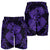 Hawaii Anchor Hibiscus Flower Vintage Men's Shorts - AH - Purple - Polynesian Pride