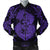 Hawaii Anchor Hibiscus Flower Vintage Bomber Jacket - AH - Purple Black Unisex - Polynesian Pride
