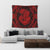 Hawaii Anchor Hibiscus Flower Vintage Tapestry - AH - Red - Polynesian Pride