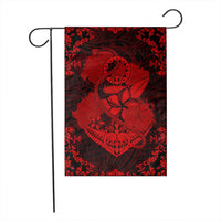 Hawaii Anchor Hibiscus Flower Vintage Flag - AH - Red - Polynesian Pride