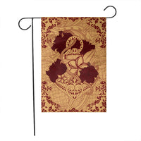 Hawaii Anchor Hibiscus Flower Vintage Flag - AH - Red Orange - Polynesian Pride