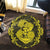 Hawaii Anchor Hibiscus Flower Vintage Round Carpet - AH - Yellow - Polynesian Pride
