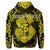 Custom Hawaii Anchor Hibiscus Flower Vintage Hoodie Yellow - Polynesian Pride