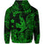 Custom Hawaii Angry Shark Polynesian Zip Hoodie Unique Style Green LT8 - Polynesian Pride