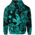 Hawaii Angry Shark Polynesian Zip Hoodie Unique Style Turquoise LT8 - Polynesian Pride