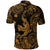 Hawaii Angry Shark Polynesian Polo Shirt Unique Style Gold NO.1 LT8 - Polynesian Pride