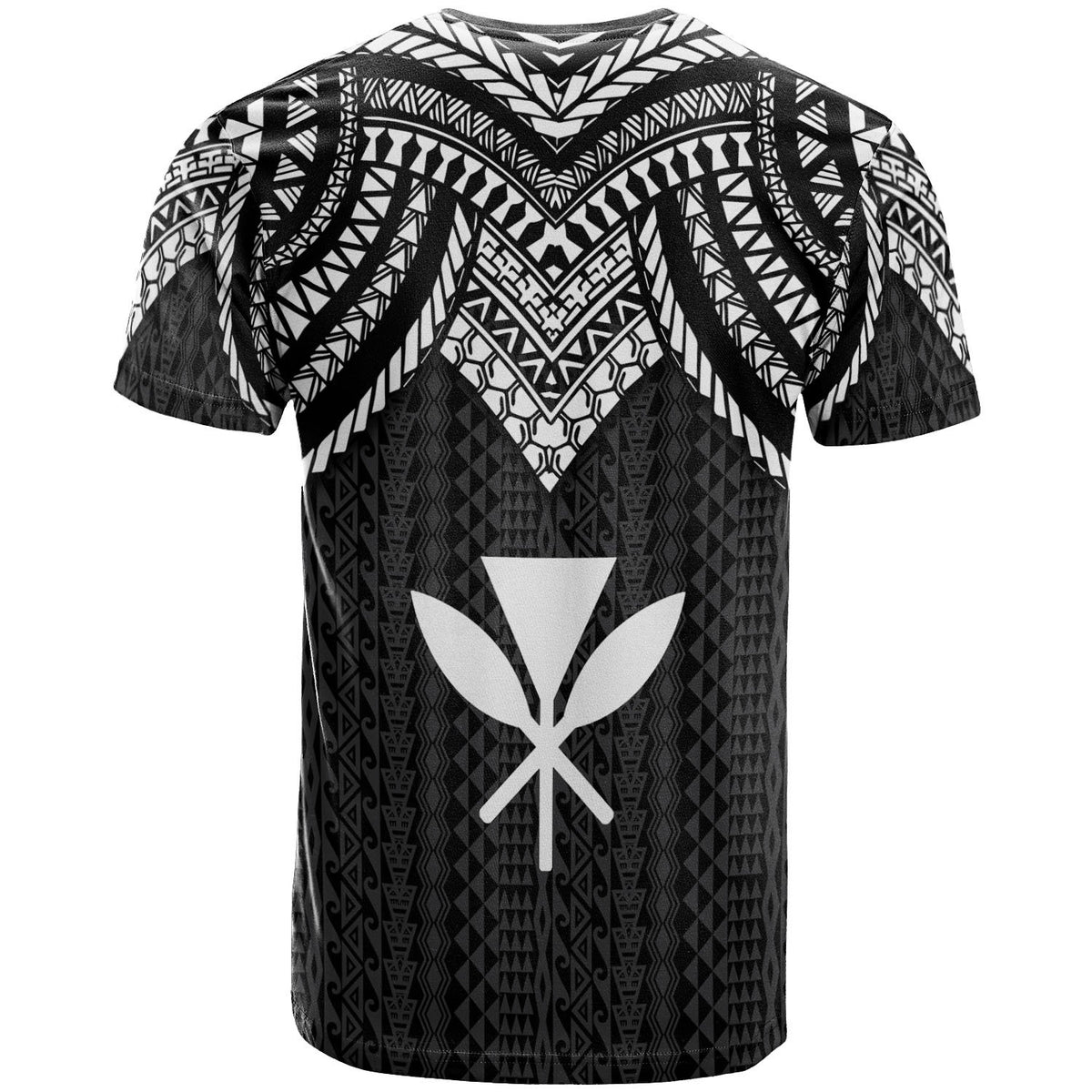 Hawaii T Shirt Polynesian Armor Style Black - Polynesian Pride