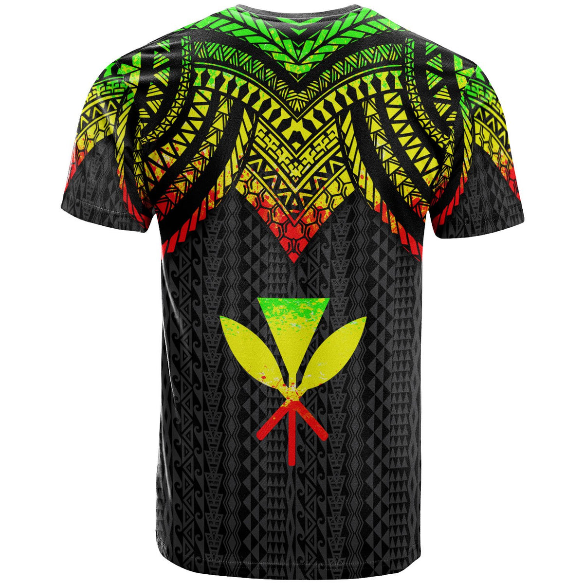 Hawaii T Shirt Polynesian Armor Style Reagge - Polynesian Pride