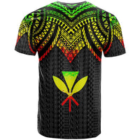 Hawaii T Shirt Polynesian Armor Style Reggae - Polynesian Pride