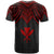 Hawaii T Shirt Polynesian Armor Style Red - Polynesian Pride