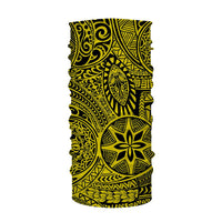 Hawaii Bandana Polynesian Hawaiian Style Tribal Tattoo Yellow One Size Yellow - Polynesian Pride