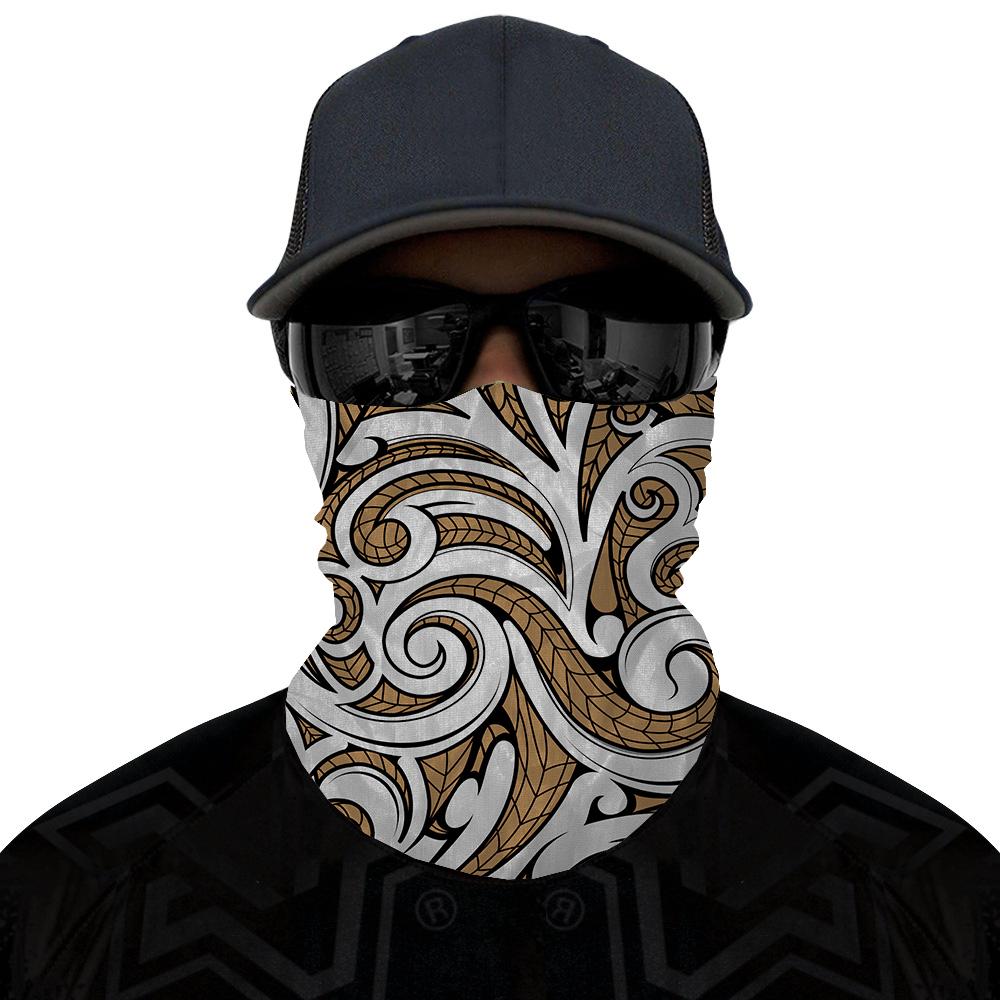 Hawaii Bandana Polynesian Maori Ethnic Ornament Gold - Polynesian Pride