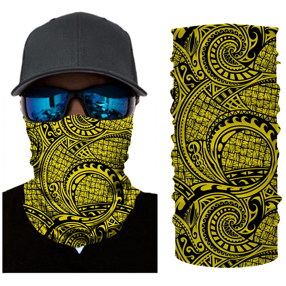 Hawaii Bandana Polynesian Maori Lauhala Yellow - Polynesian Pride
