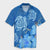 Hawaii Blue Hibiscus Turtle Polynesian Hawaiian Shirt - AH Unisex Black - Polynesian Pride