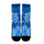 Hawaii Blue Hibiscus Turtle Polynesian Crew Socks - AH - Polynesian Pride