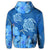 Hawaiian Blue Hibiscus Turtle Polynesian Hoodie - Polynesian Pride