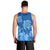 Hawaii Blue Hibiscus Turtle Polynesian Tank Top - AH - Polynesian Pride