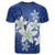 Hawaii Blue Plumeria T Shirt - Polynesian Pride