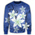 Hawaii Blue Plumeria Sweatshirt - AH - Polynesian Pride