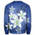 Hawaii Blue Plumeria Sweatshirt - AH - Polynesian Pride