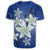 Hawaii Blue Plumeria T Shirt - Polynesian Pride