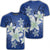 Hawaii Blue Plumeria T Shirt Unisex Black - Polynesian Pride